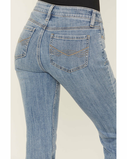 Idyllwind Hawkins Light Wash Rebel Mid Rise Boot Stitch Bootcut Super Stretch Denim Jeans