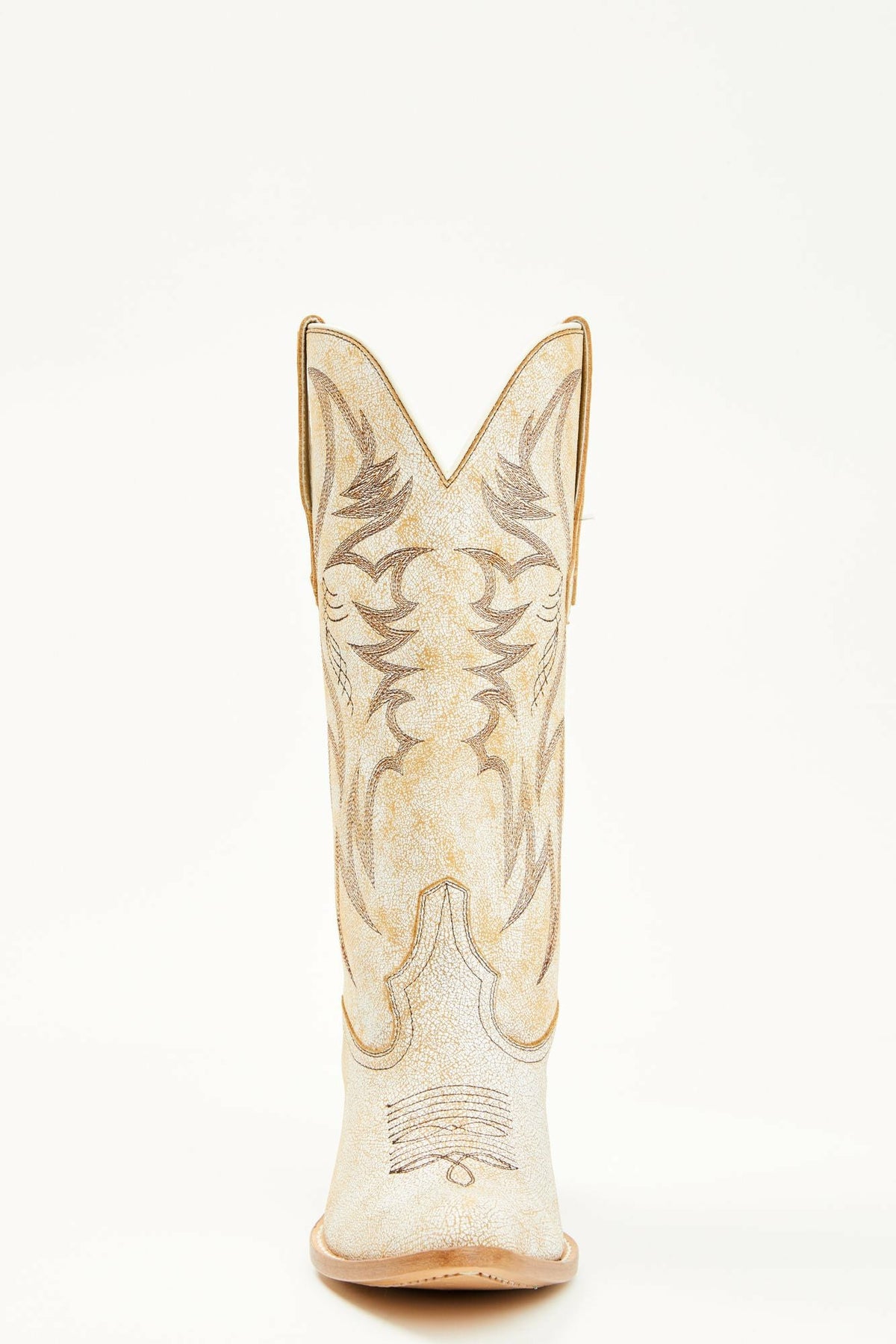 Idyllwind Charmed Life Crackle White Leather Western Boots - Round Toe