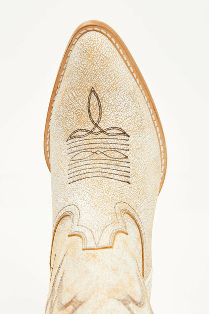 Idyllwind Charmed Life Crackle White Leather Western Boots - Round Toe