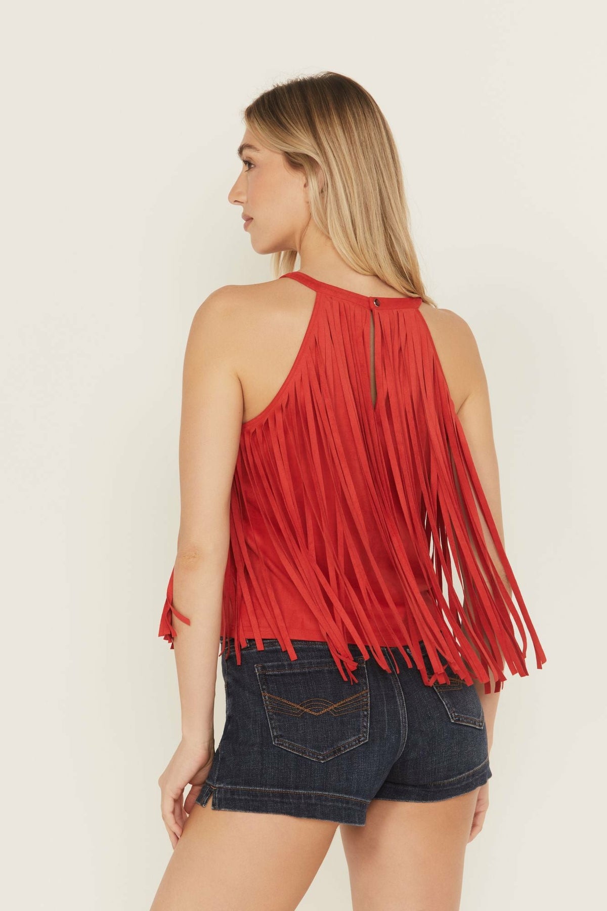 Idyllwind Madie Faux Suede Fringe Tank