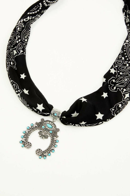 Idyllwind Laurinda Squash Blossom Bandana Necklace