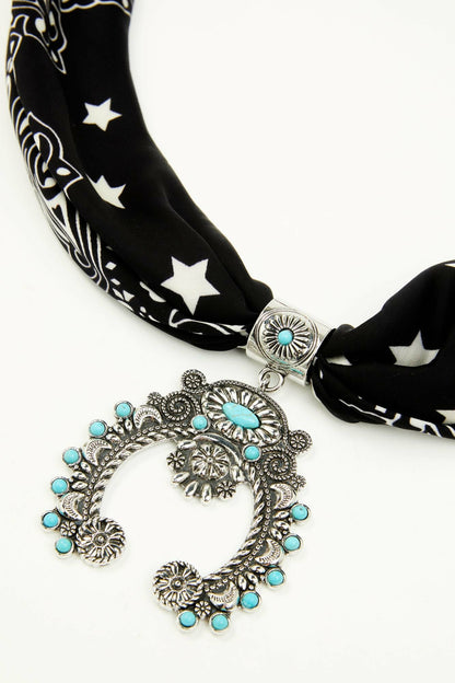 Idyllwind Laurinda Squash Blossom Bandana Necklace