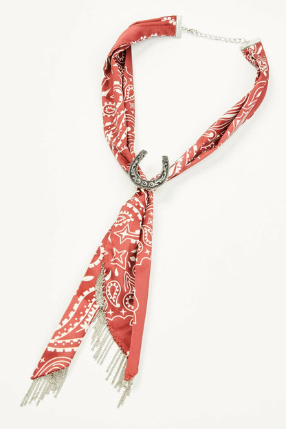 Idyllwind Amelia Chain Fringe Bandana Necklace