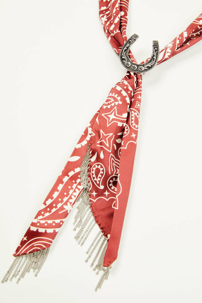 Idyllwind Amelia Chain Fringe Bandana Necklace