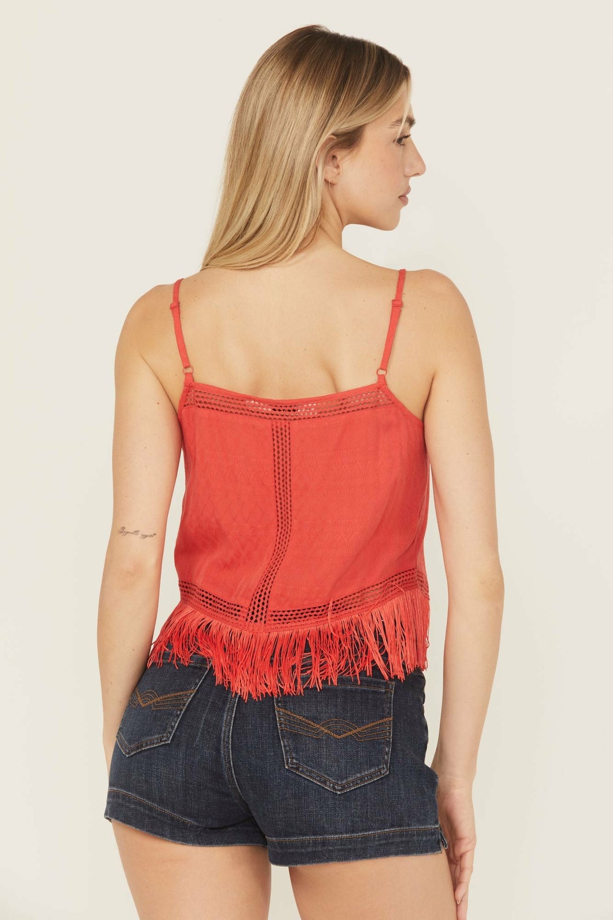Idyllwind Briarwick Jacquard Fringe Sleeveless Tank Top