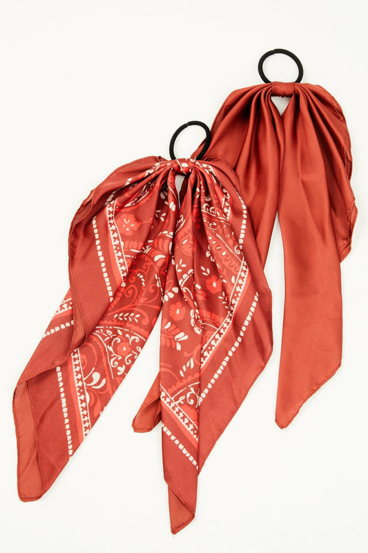 Idyllwind Peyton Bandana Print Hair Tie Set - 2 Piece