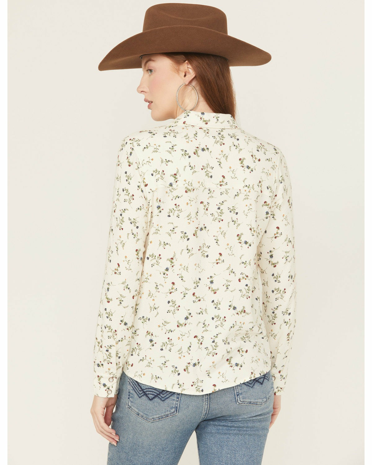 Idyllwind Snowden Floral Print Long Sleeve Featherlight Western Shirt