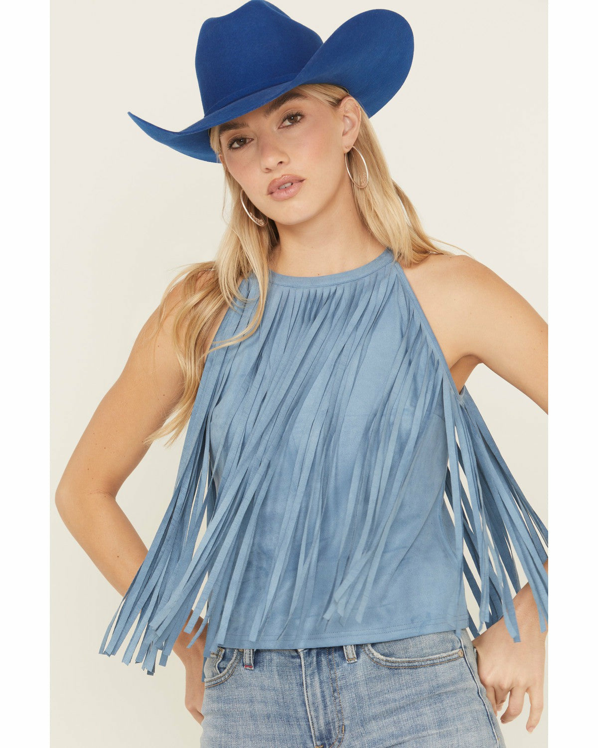 Idyllwind Madie Faux Suede Fringe Tank