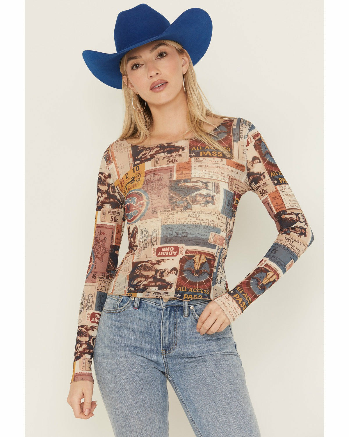 Idyllwind Rodeo Ticket Long Sleeve Mesh Shirt