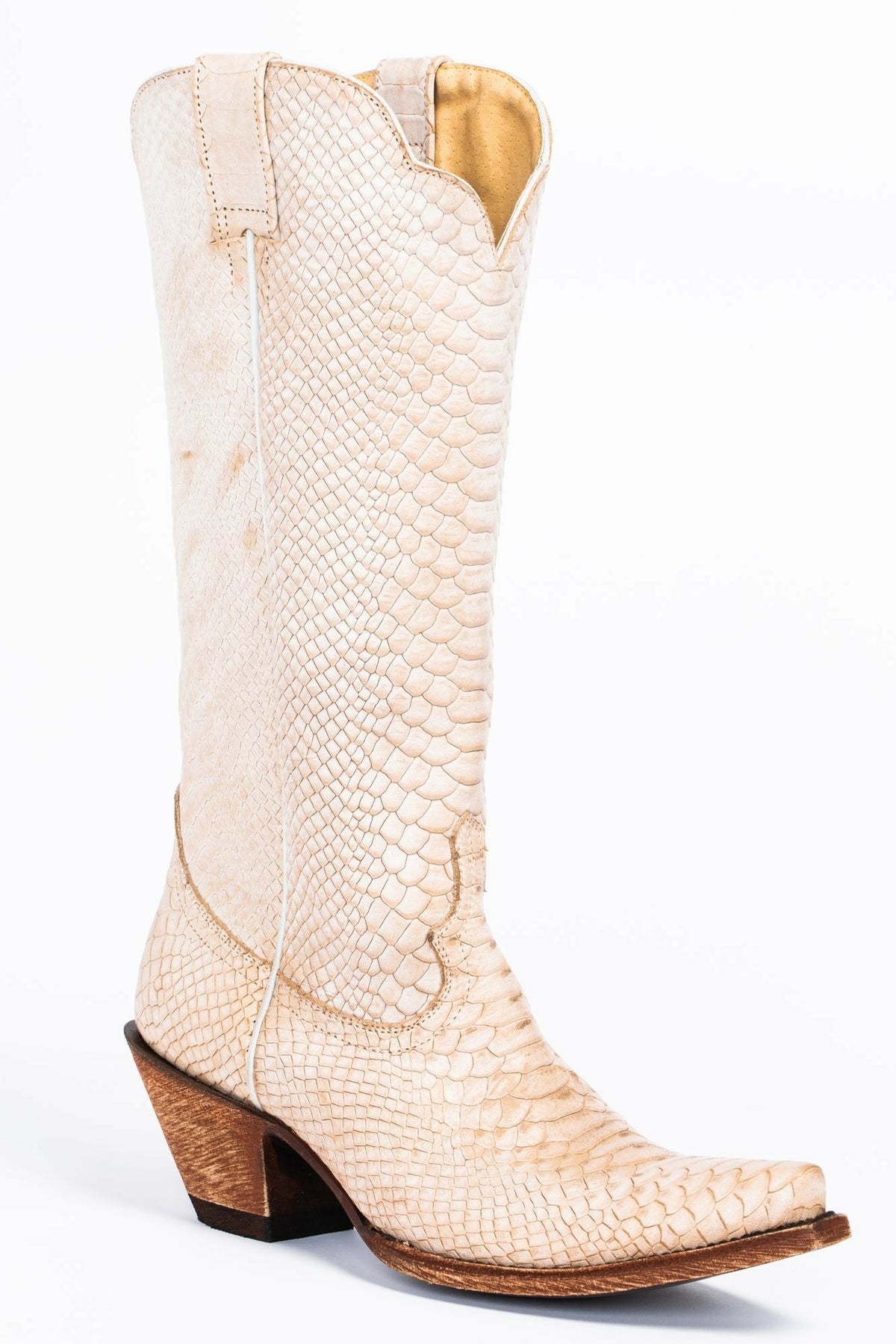 Idyllwind Strut White Western Boots - Snip Toe