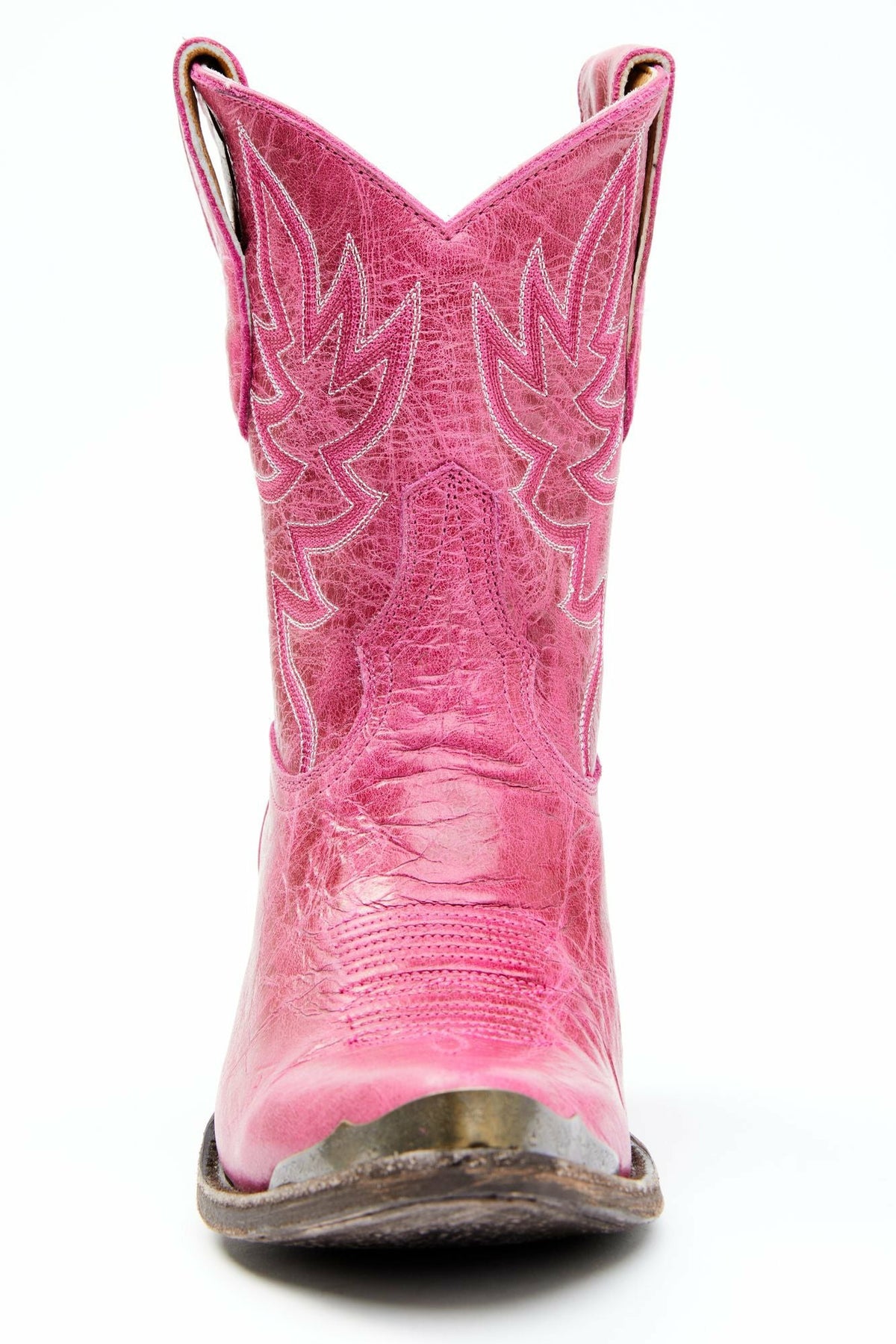 Idyllwind Wheels Pink Leather Western Booties - Round Toe