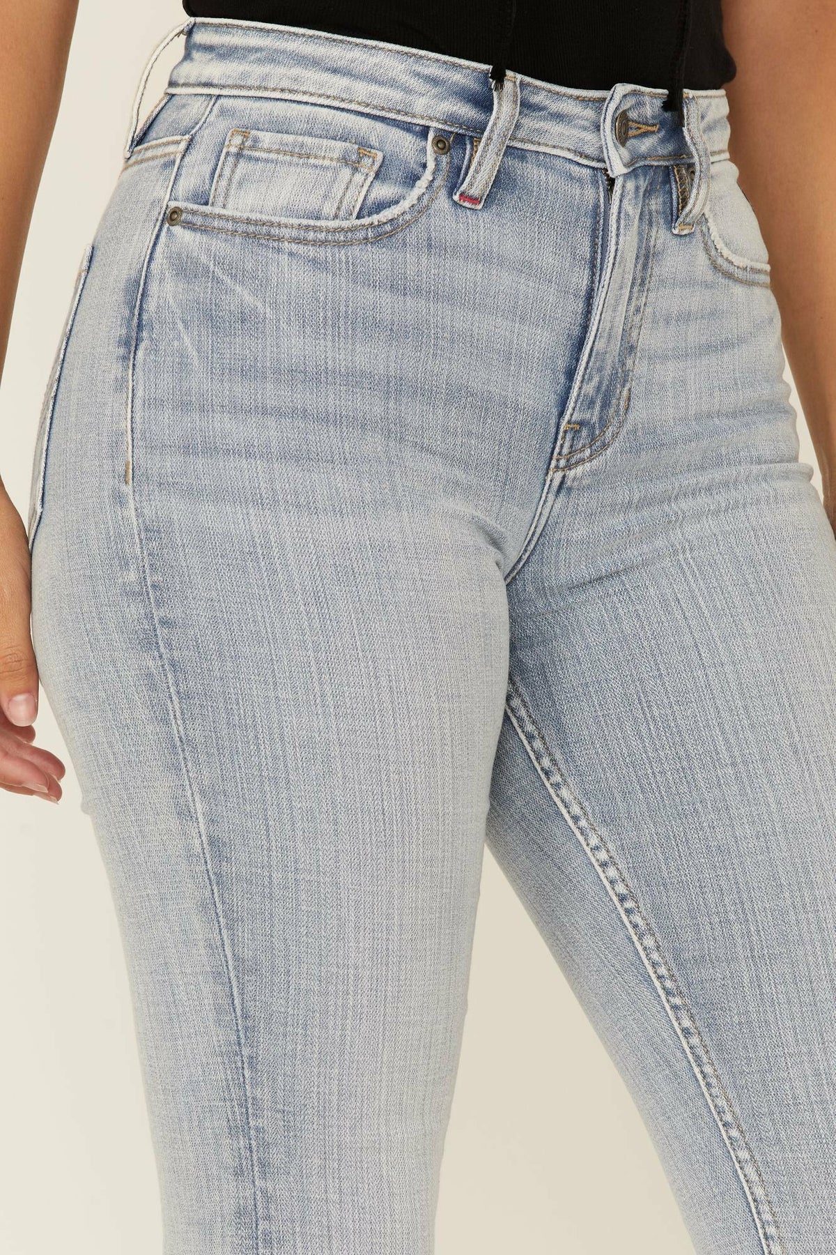Idyllwind Light Wash Mustang High Risin Released Hem Flare Jeans