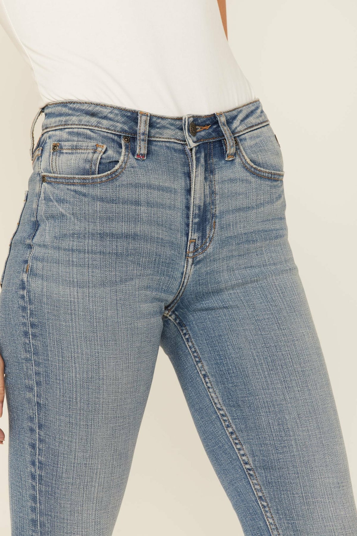 Idyllwind Medium Wash Old West High Risin Released Hem Flare Jeans