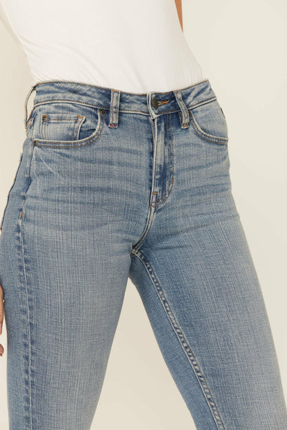 Idyllwind Medium Wash Old West High Risin Released Hem Flare Jeans