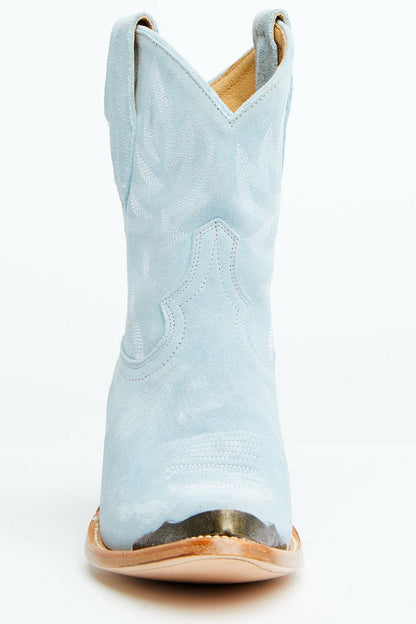 Idyllwind Wheels Blue Suede Western Booties - Round Toe