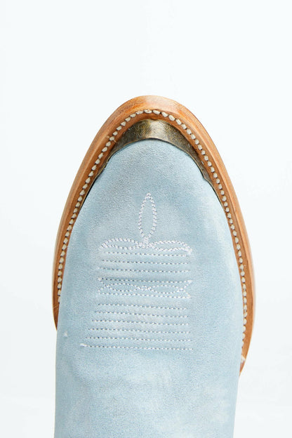 Idyllwind Wheels Blue Suede Western Booties - Round Toe