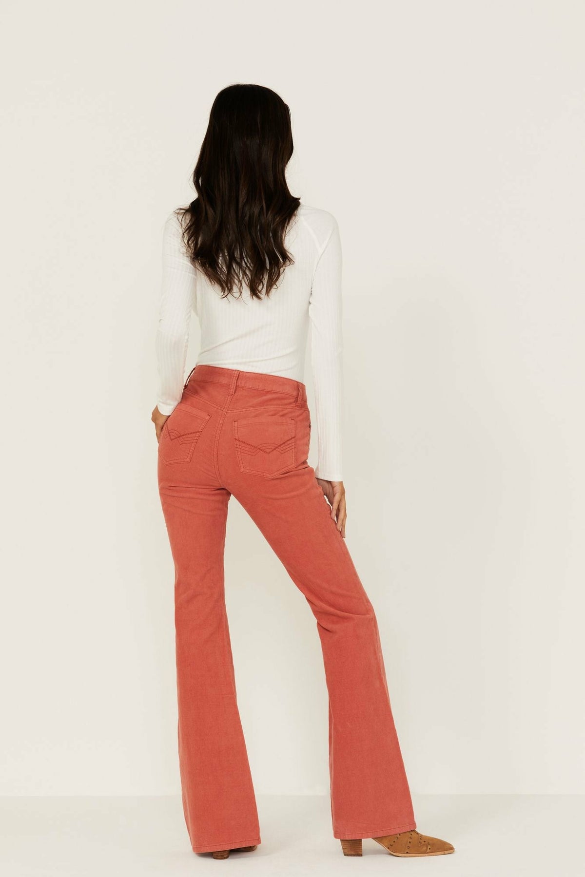 Idyllwind High Risin' Hot Sauce Stretch Signature Back Pockets Flare Corduroy Jeans