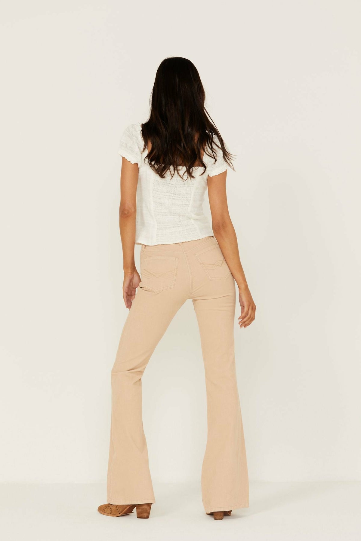 Idyllwind High Risin' Irish Cream Signature Back Pockets Corduroy Flare Jeans