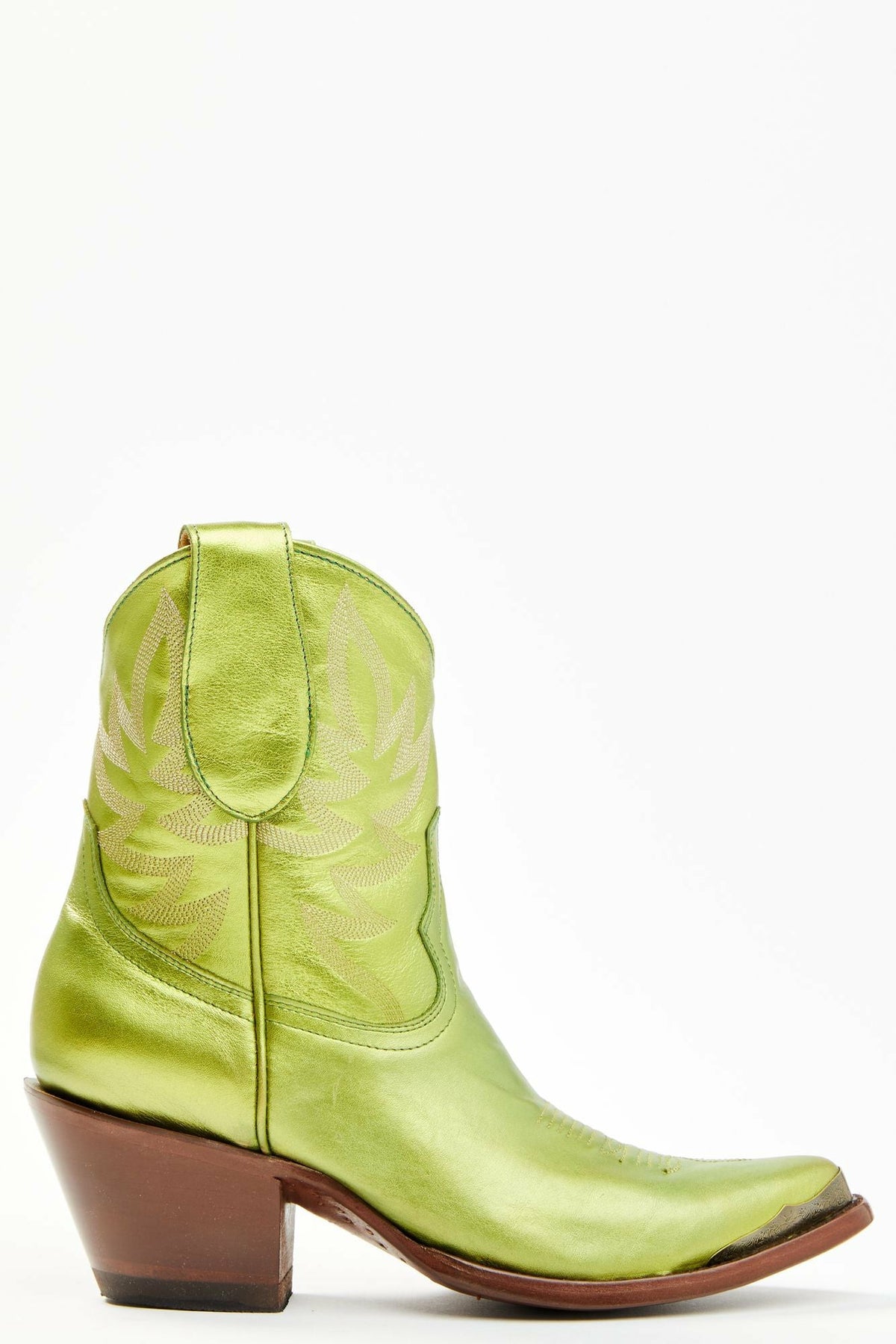 Idyllwind Envy Metallic Green Fashion Leather Western Booties - Round Toe