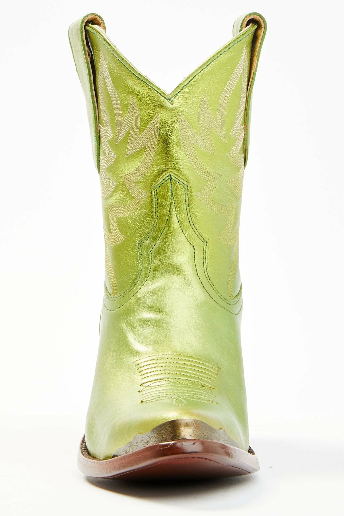 Idyllwind Envy Metallic Green Fashion Leather Western Booties - Round Toe