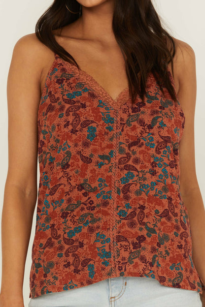 Idyllwind Lurex Little Lace Tank Top