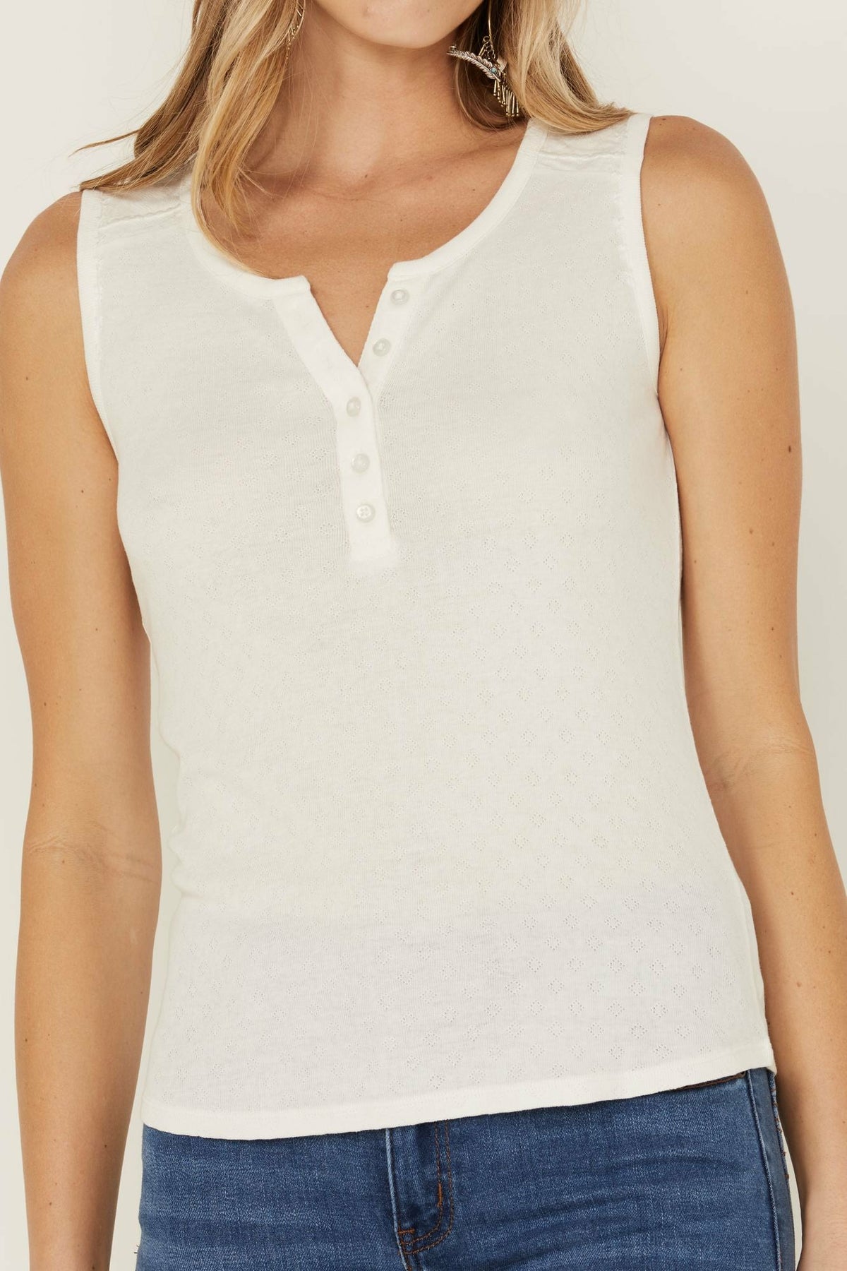 Idyllwind Hillside Road Henley Tank Top