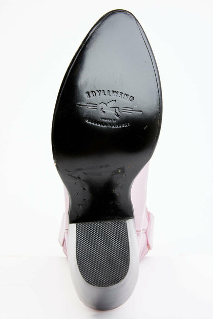 Idyllwind Tickled Metallic Pink Leather Fashion Western Booties - Round Toe