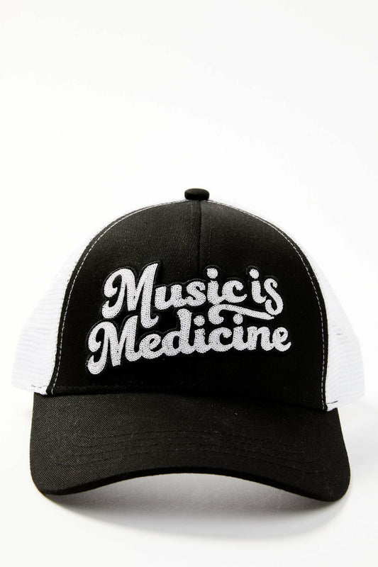 Idyllwind Music Is Medicine Embroidered Mesh Back Baseball Hat