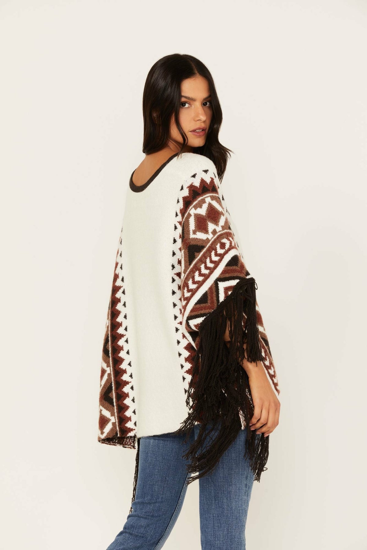 Idyllwind Southwestern Knit Poncho Sweater