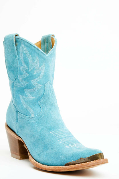 Idyllwind Wheels Bluebird Suede Fashion Western Booties - Round Toe