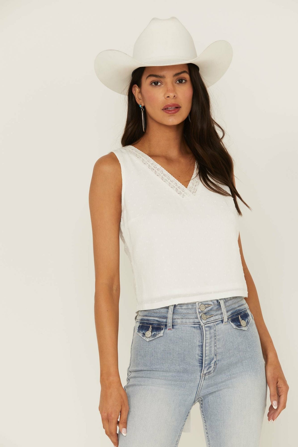 Idyllwind Quail Ridge Lace Back Tank Top