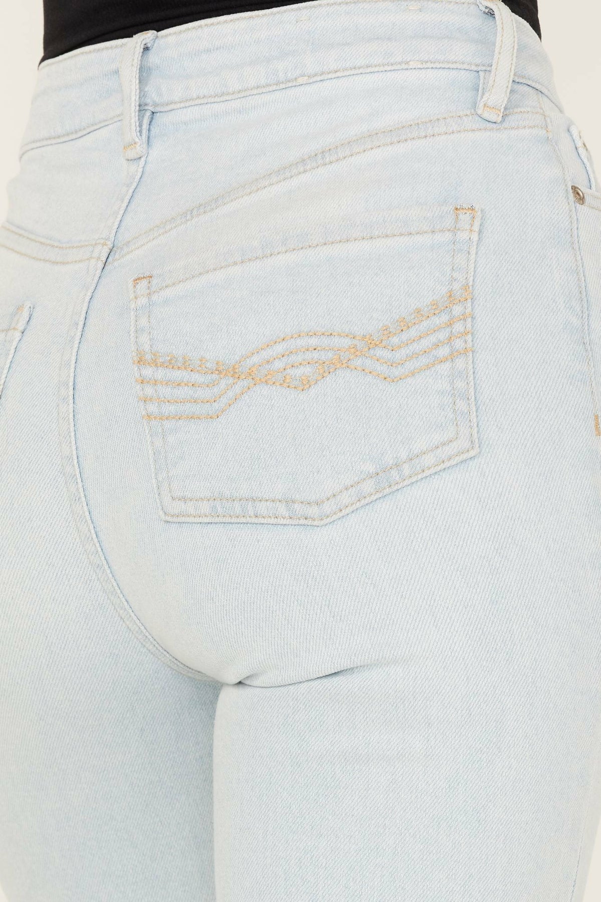 Idyllwind Light Wash West Avenue High Risin Distressed Flare Jeans