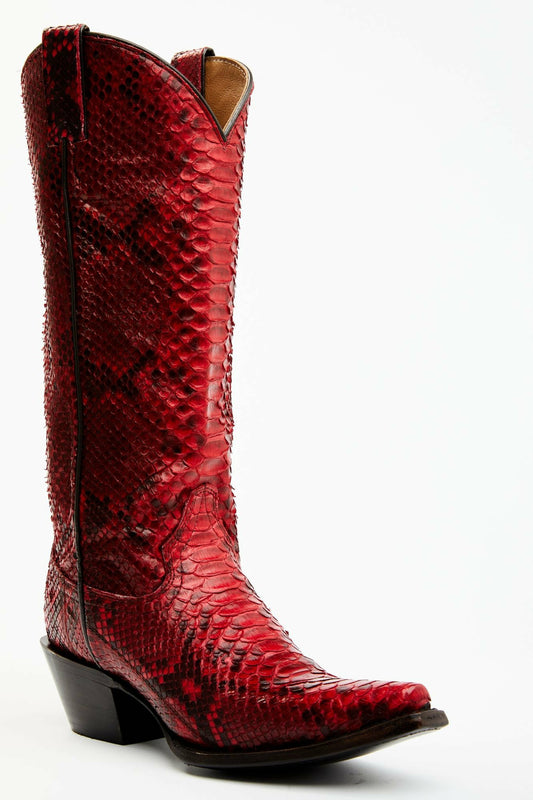 Idyllwind Slay Red Python Tall Western Boots - Snip Toe