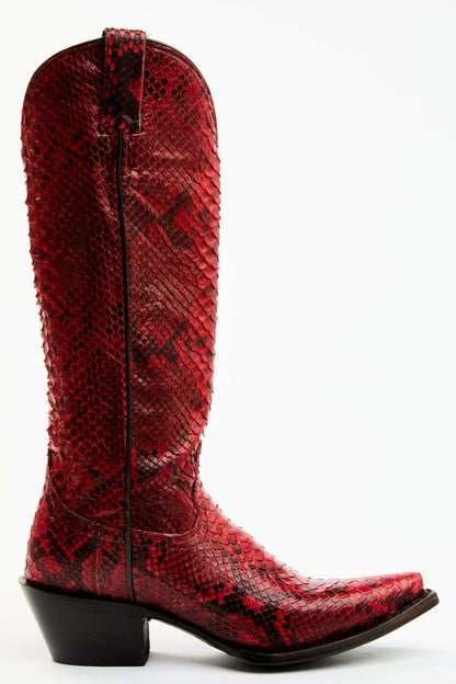 Idyllwind Slay Red Python Tall Western Boots - Snip Toe