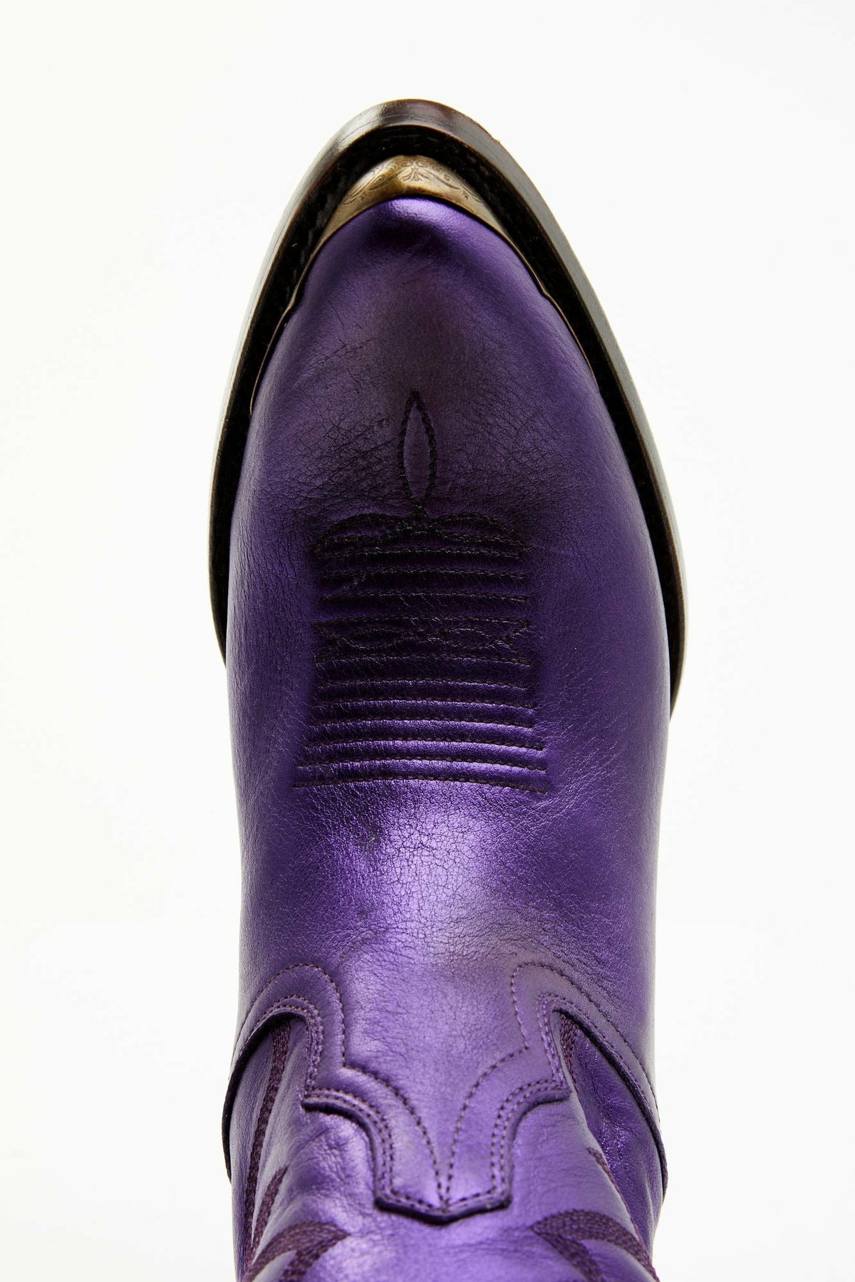 Idyllwind Wheels Metallic Violet Leather Booties - Round Toe
