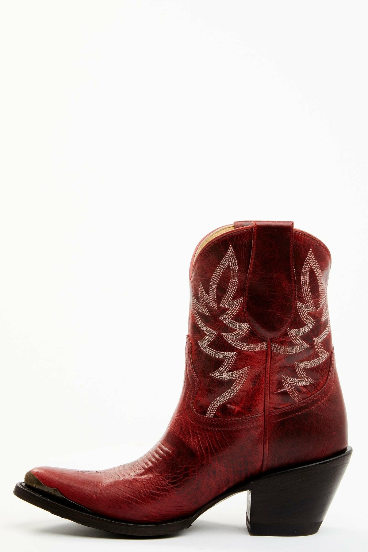 Idyllwind Wheels Red Leather Western Booties - Round Toe