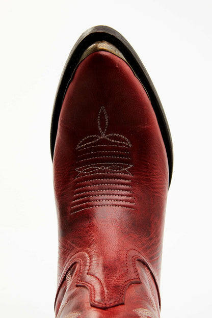 Idyllwind Wheels Red Leather Western Booties - Round Toe