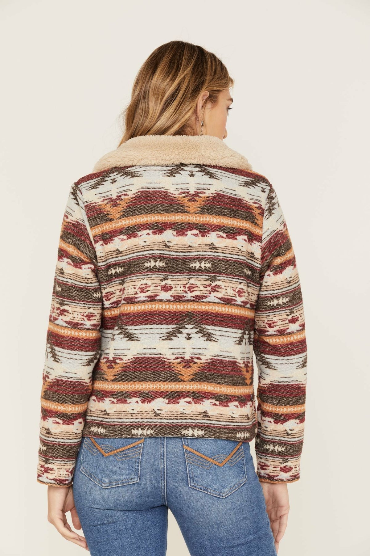 Idyllwind Light Wash Reversible Sherpa Blanket Denim Jacket