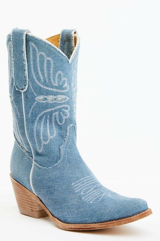 Idyllwind Aces Denim Deux Western Boots - Pointed Toe