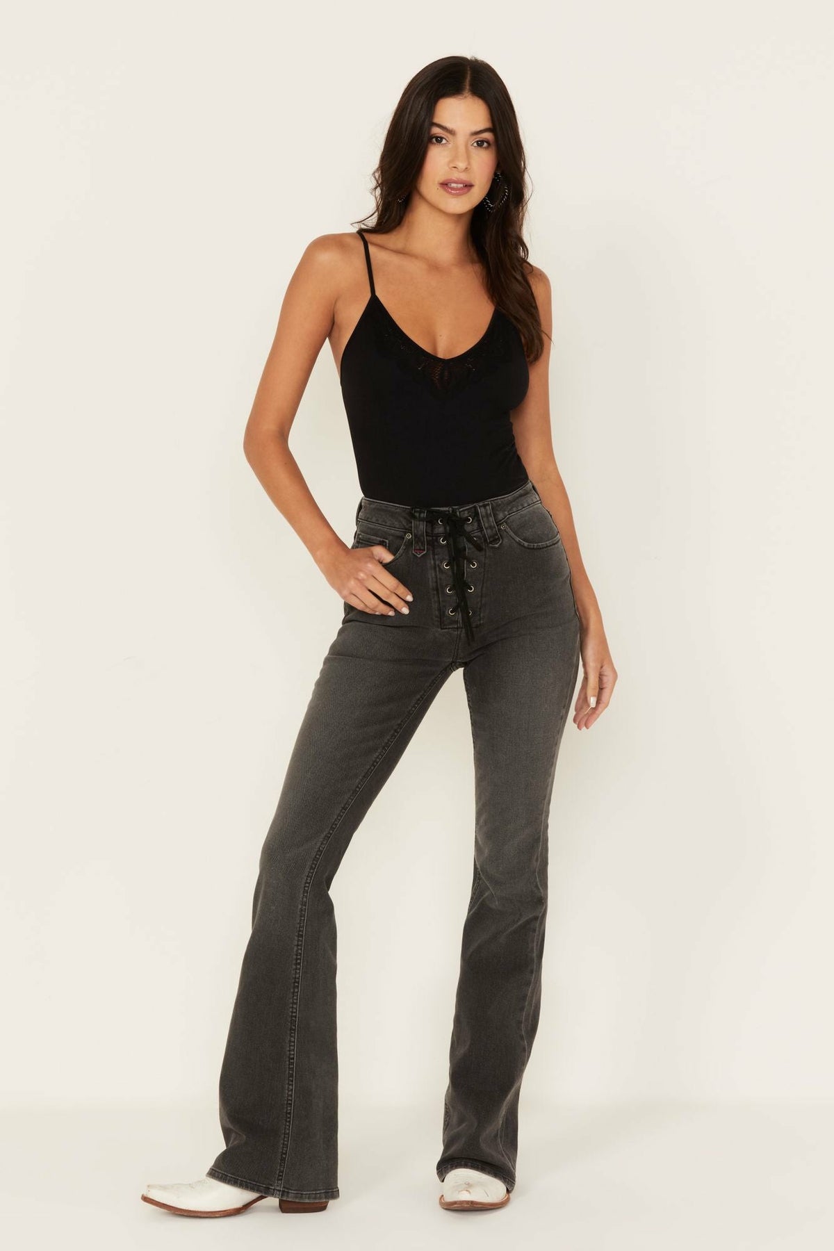 Idyllwind Twelve South Wash Down High Risin Lace Up Bootcut Jeans