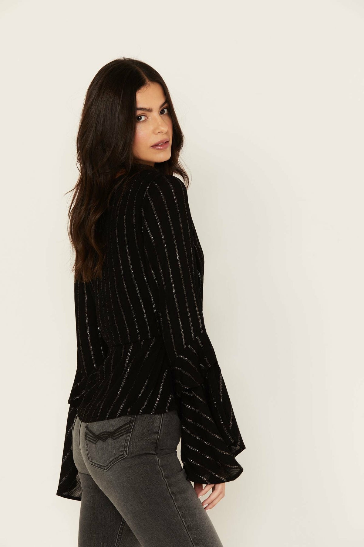 Idyllwind Lafayette Metallic Stripe Top