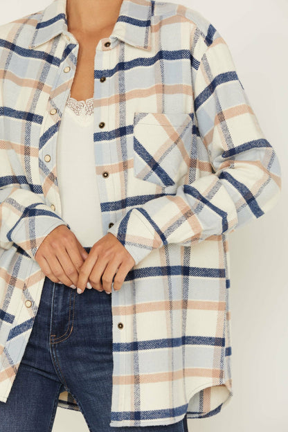 Idyllwind Plaid Print Rendon Flannel Top