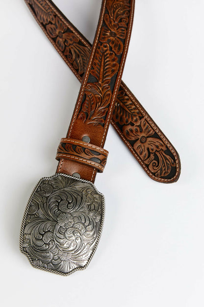 Idyllwind Westerly Drive Brown Tooled Belt