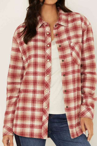 Idyllwind Plaid Print Roby Flannel Top