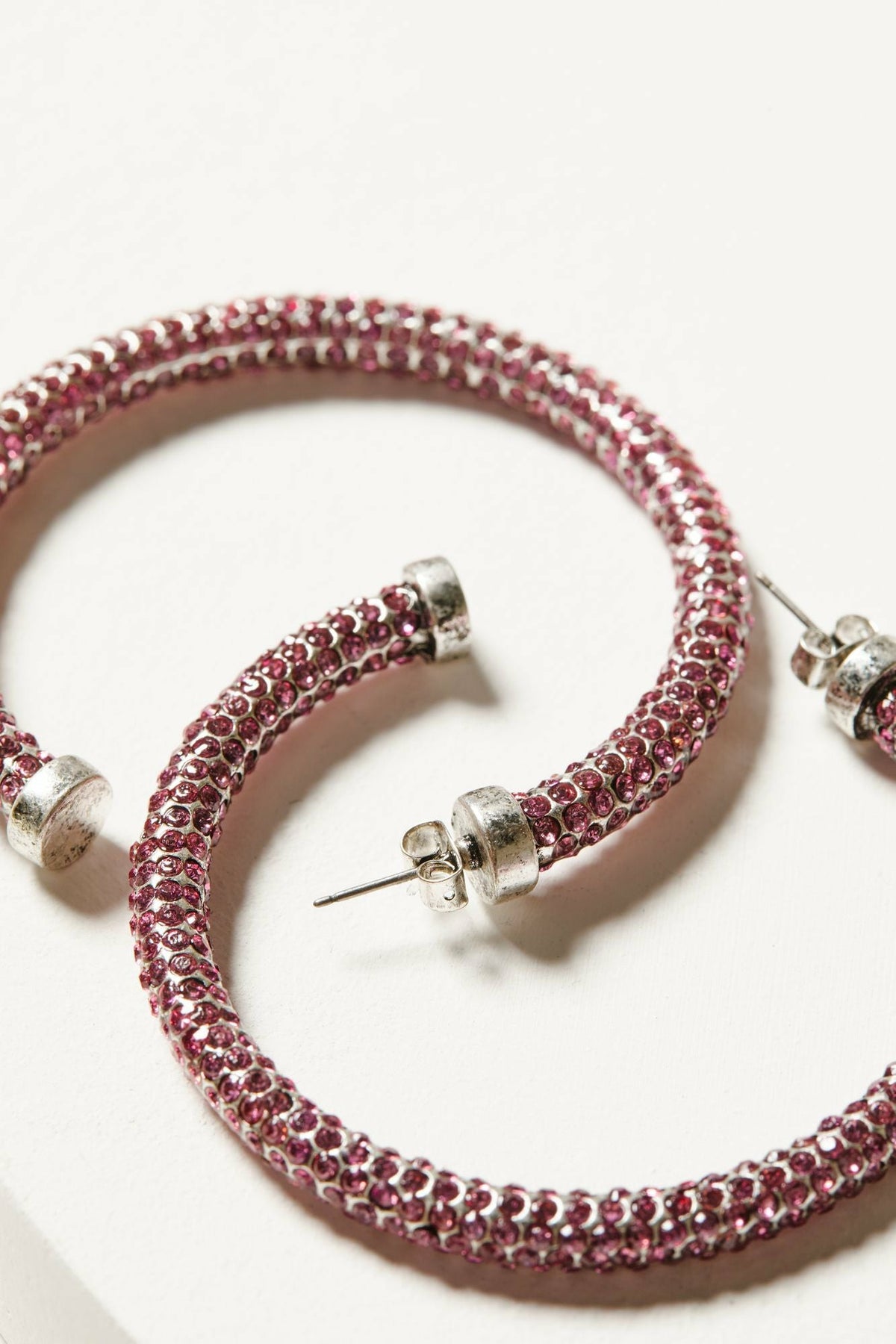 Idyllwind Avalon Fuchsia Hoop Earrings