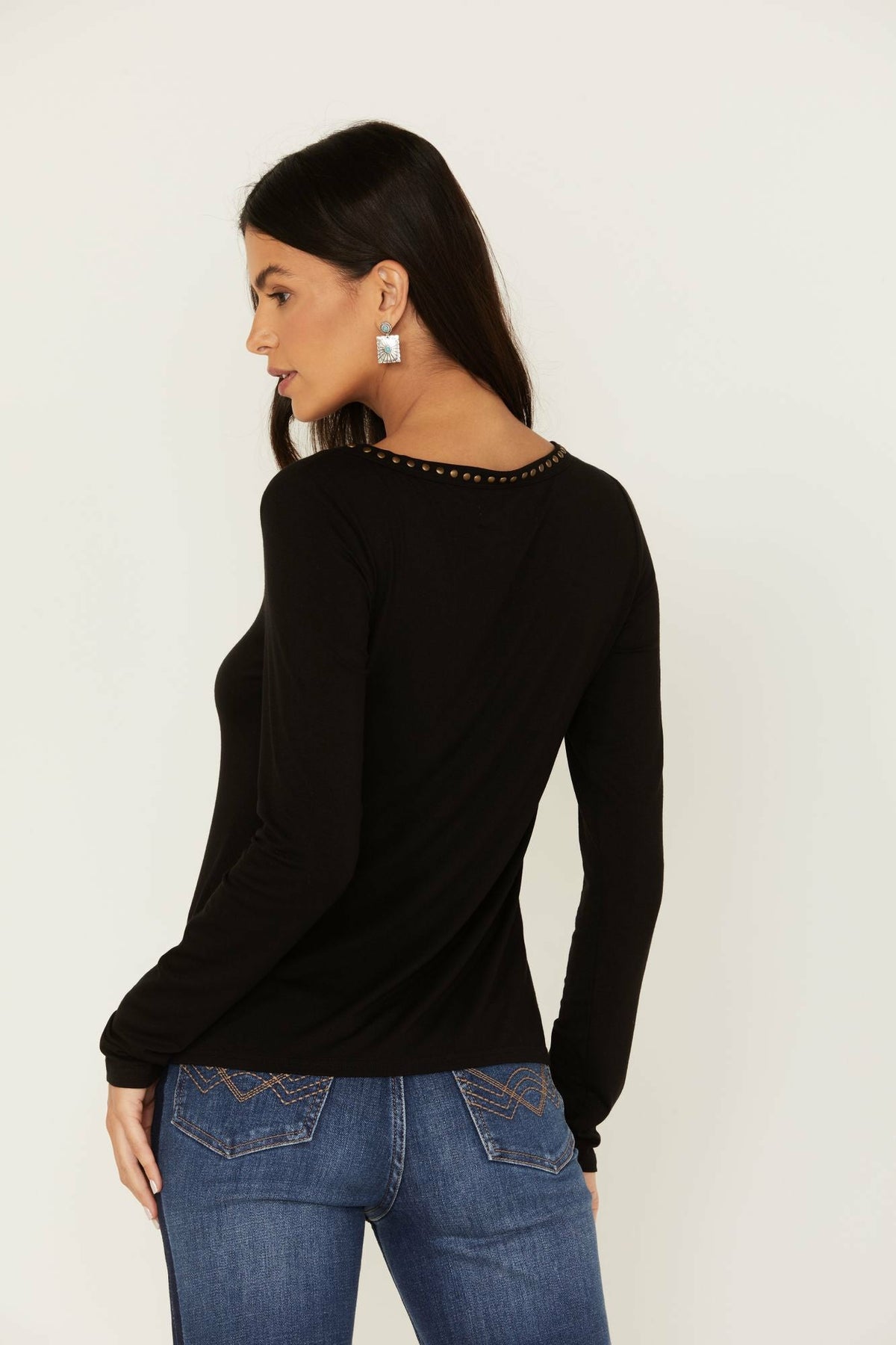 Idyllwind Quitman Studded Henley Top