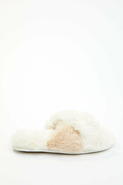 Idyllwind Aspen Cream Faux Fur Slippers