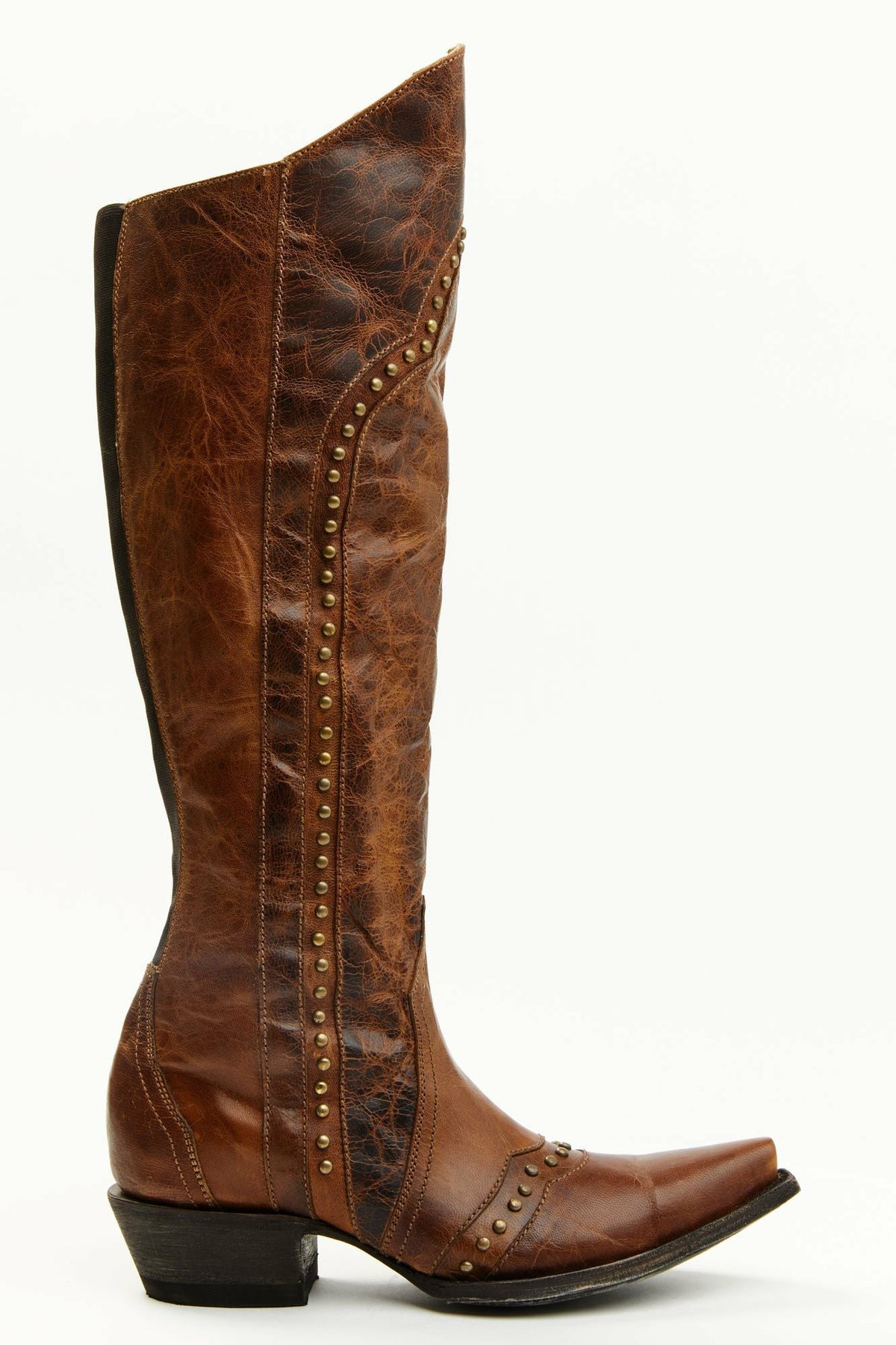 Idyllwind Straight Up Orix Goat Studded Leather Tall Western Boots - Snip Toe