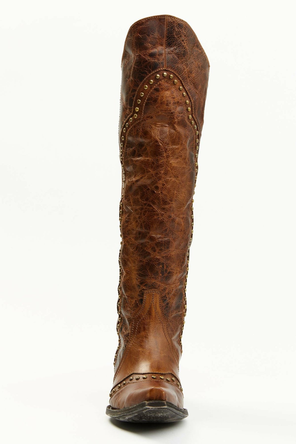 Idyllwind Straight Up Orix Goat Studded Leather Tall Western Boots - Snip Toe
