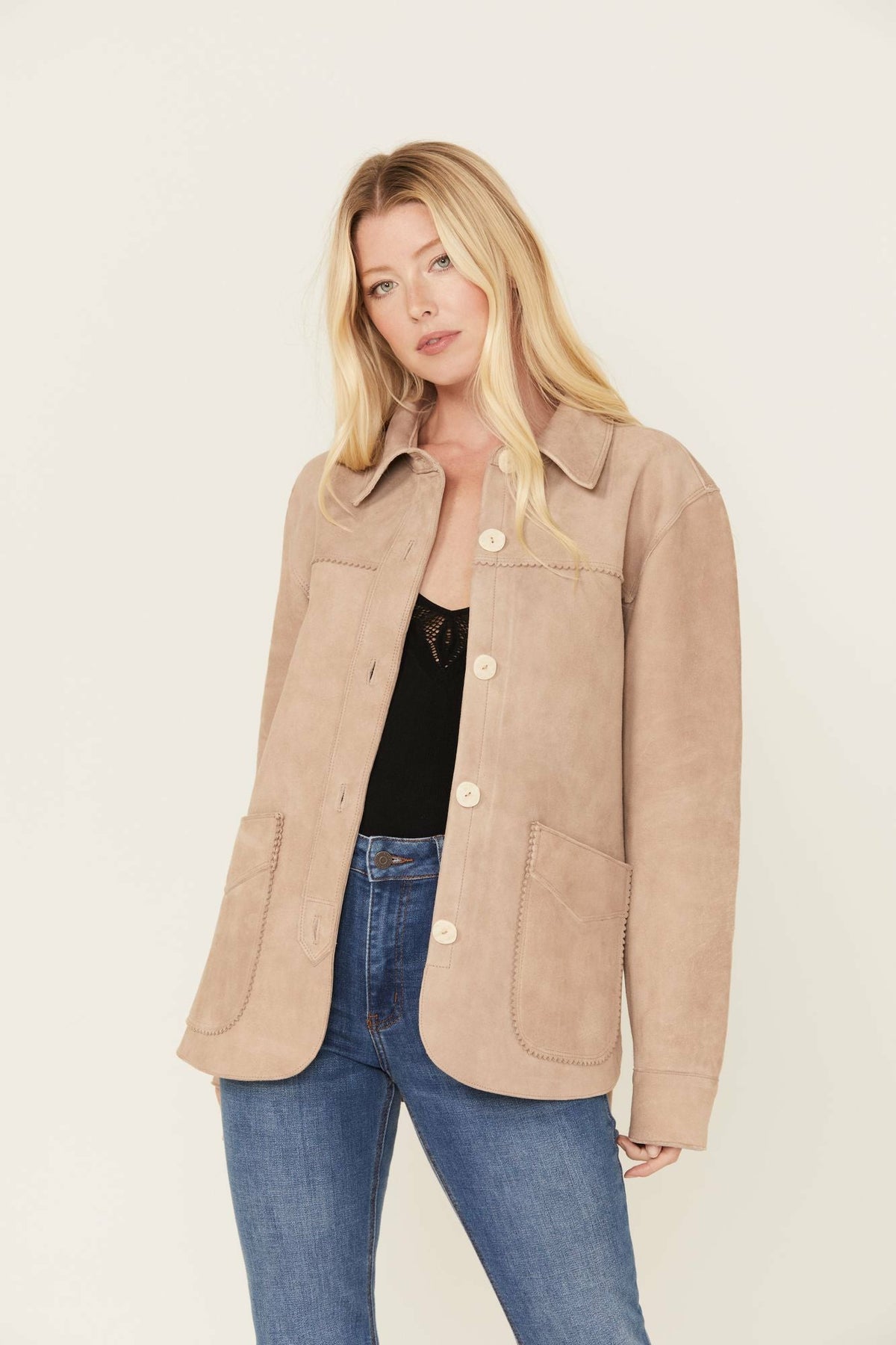 Idyllwind Daiseta Suede Shacket Jacket